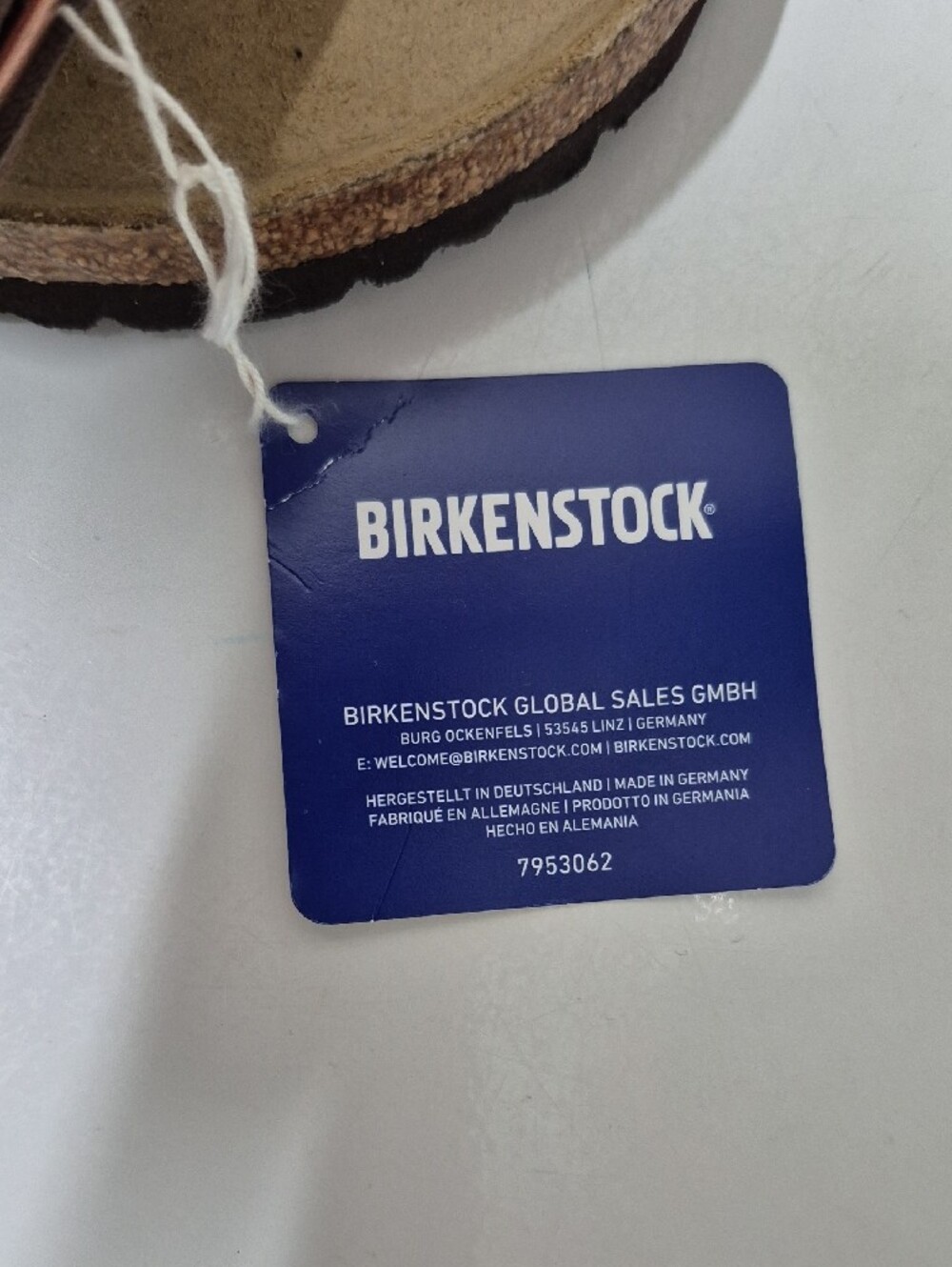 Birkenstock Two-Strap Sandals in Brown with Copper Buckles. Arizona Sandals. - Picture 2 of 4